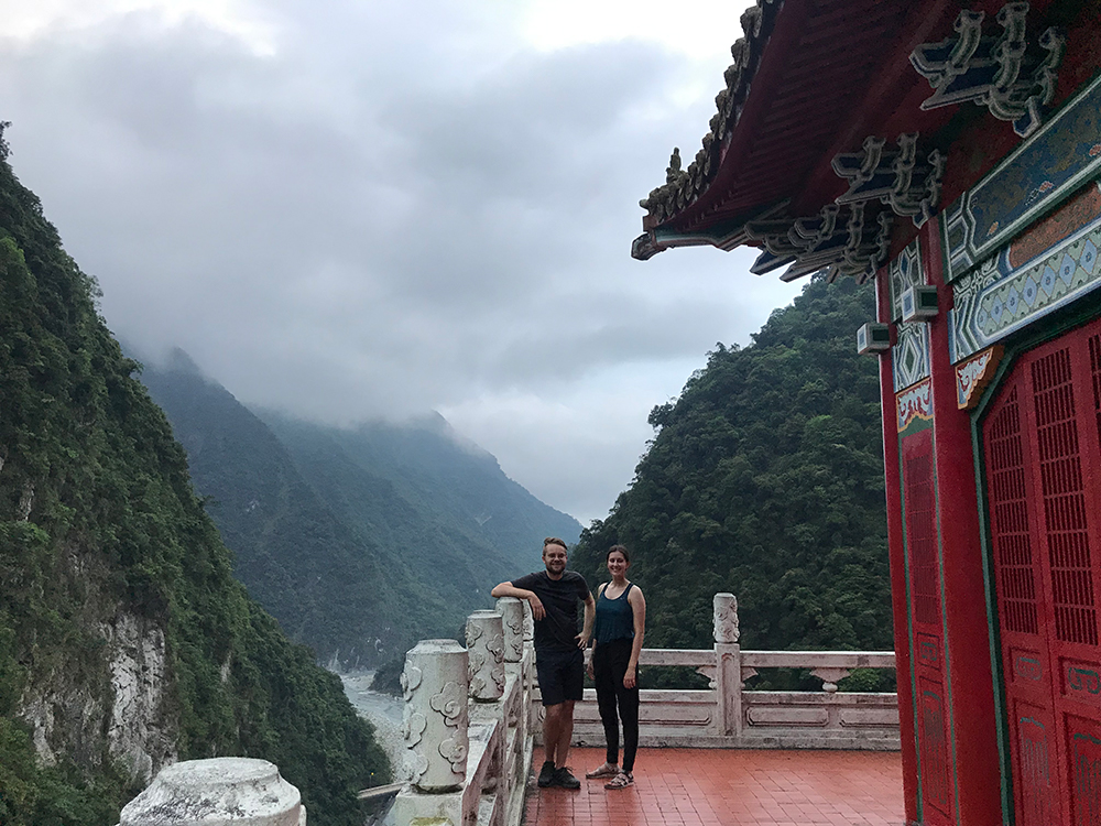 Me wearing my Teva sandals at Taroko Gorge, Taiwan.