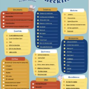 Travel Checklist- Au Pair Edition